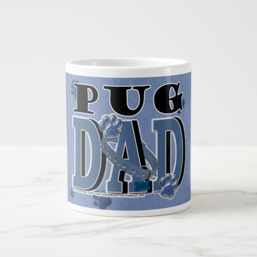 Pug DAD Grote Koffiekop (Voorkant)
