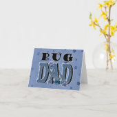 Pug DAD Kaart (Gele Bloem)