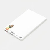 Pug Dad Post-it® Notes (Schuin)