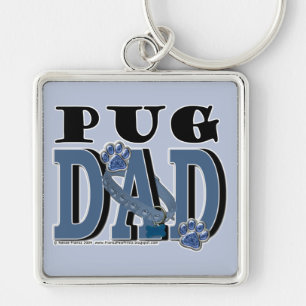 Pug DAD Sleutelhanger