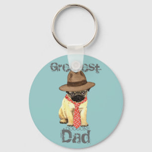 Pug Dad Sleutelhanger