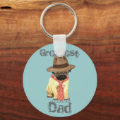 Pug Dad Sleutelhanger (Voorkant)
