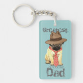 Pug Dad Sleutelhanger (Voorkant)