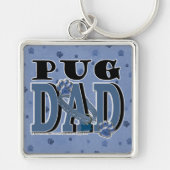 Pug DAD Sleutelhanger (Voorkant)