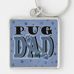 Pug DAD Sleutelhanger