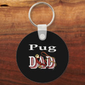 pug dad Sleutelhanger (Voorkant)