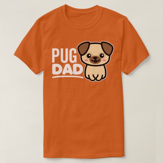 Pug Dad T-shirt (Design voorkant)