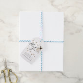 pug Dank je hond Huwelijk Cadeaulabel (Met Touw)
