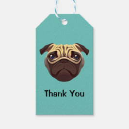 Pug Dank u Cadeaulabel