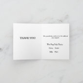 Pug dankt u bedankkaart (Binnen)