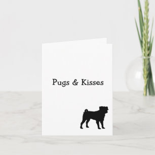 Pug dankt u bedankkaart