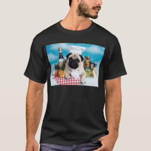 Pug de Chef-kok van de Hond T-shirt