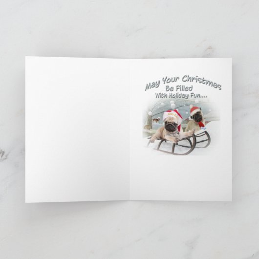 Pug de Kaarten van de Pret van de Vakantie (Binnen)