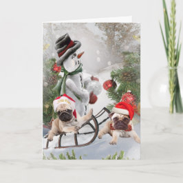 Pug de Kaarten van de Pret van de Vakantie