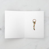 Pug de Kerstman handtastelijk wordt kaart (Binnen)