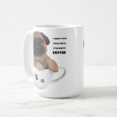 Pug de Mok van de Koffie (Voorkant links)