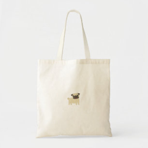 Pug de wereld tote bag