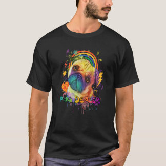 Pug Dealer Animal Pun Dutch Bulldog Animal Meme Pu T-shirt