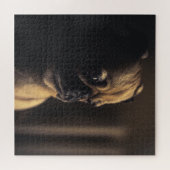 Pug Deep in gedachte Legpuzzel (Horizontaal)