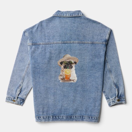 Pug denim jacket (Achterkant)