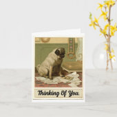 Pug denking van uw Kaart (Gele Bloem)