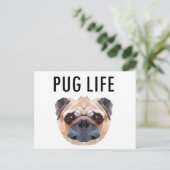 Pug Design Hond Uniek Briefkaart (Staand voorkant)
