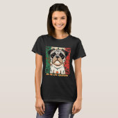 Pug Día De Los Muertos T-shirt (Voorkant volledig)