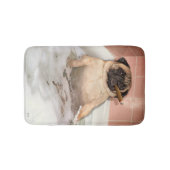 Pug die Bubble Bath pakt Badmat (Voorkant)