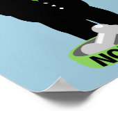 Pug die een Suit Nope draagt Poster (Hoek)