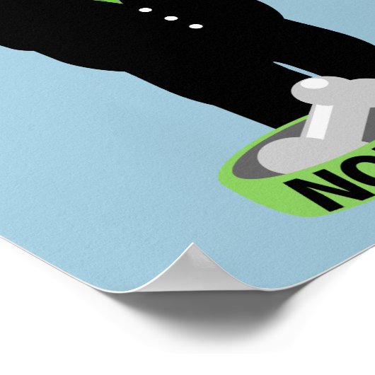 Pug die een Suit Nope draagt Poster (Hoek)