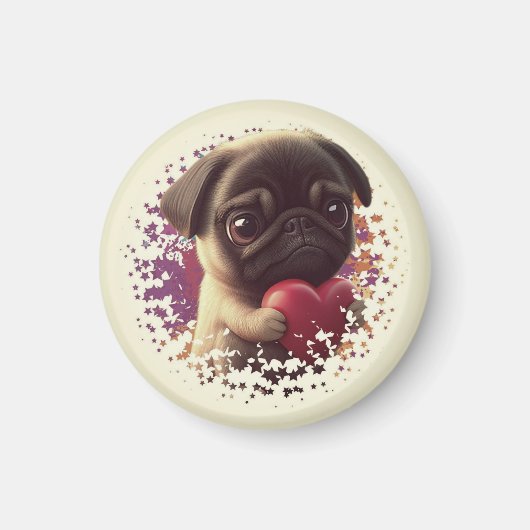 Pug, Dier,natuur Magneet (Voorkant)