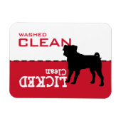 Pug Dishwasmachine  Je woorden Magnet Sign Magneet (Horizontaal)