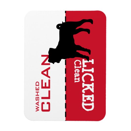 Pug Dishwasmachine  Je woorden Magnet Sign Magneet (Verticaal)