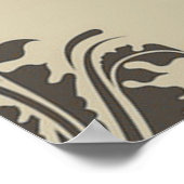 Pug Dog Abstract Pet Pattern Print Poster (Hoek)