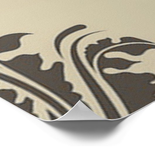 Pug Dog Abstract Pet Pattern Print Poster (Hoek)