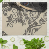 Pug Dog Abstract Pet Pattern Print Theedoek (Gevouwen)