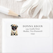 Pug Dog Adres Etiket (Insitu)
