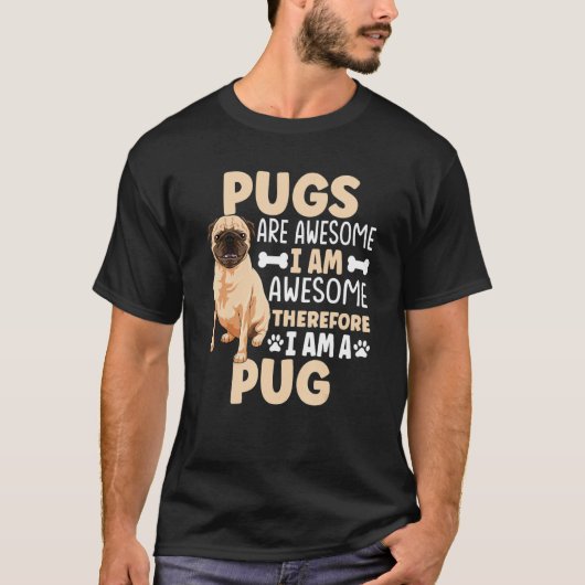 Pug Dog Apparel for Pug Owner 1 T-shirt (Voorkant)