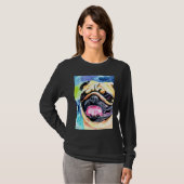 Pug Dog Art T Shirt (Voorkant volledig)