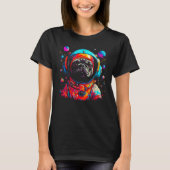 Pug Dog  Astronaut T-shirt (Voorkant)