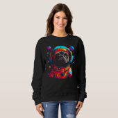Pug Dog Astronaut Trui (Voorkant volledig)