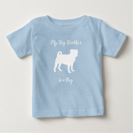 Pug Dog Baby shower Blue Puppy Boy