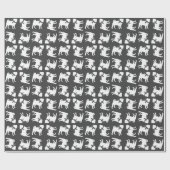 Pug Dog Baby shower Grey Puppy Gender Neutral Cadeaupapier (Vlak)