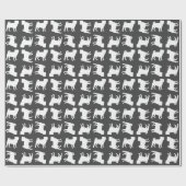 Pug Dog Baby shower Grey Puppy Gender Neutral Cadeaupapier (Vlak)