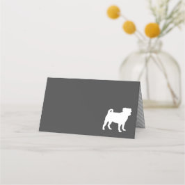 Pug Dog Baby shower Grey Puppy Gender Neutral Plaatskaartje