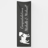 Pug Dog Baby shower Grey Puppy Gender Neutral Spandoek (Verticaal)
