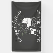 Pug Dog Baby shower Grey Puppy Gender Neutral Spandoek (Verticaal)