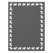 Pug Dog Baby shower Grey Puppy Gender Neutral Tafelkleed (Voorkant)