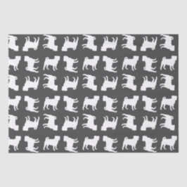 Pug Dog Baby shower Grey Puppy Gender Neutral Tissuepapier