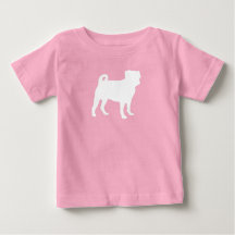 Pug Dog Baby shower Pink Puppy Girl